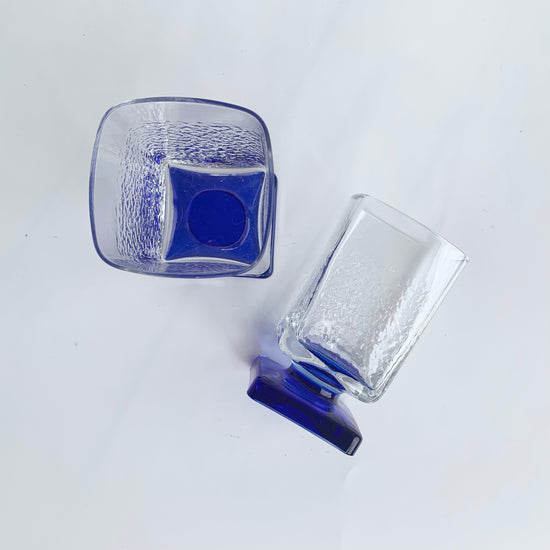 Cobalt Ripple Glass