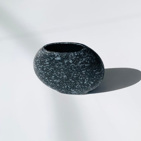 Midnight Speckled Ceramic Vase