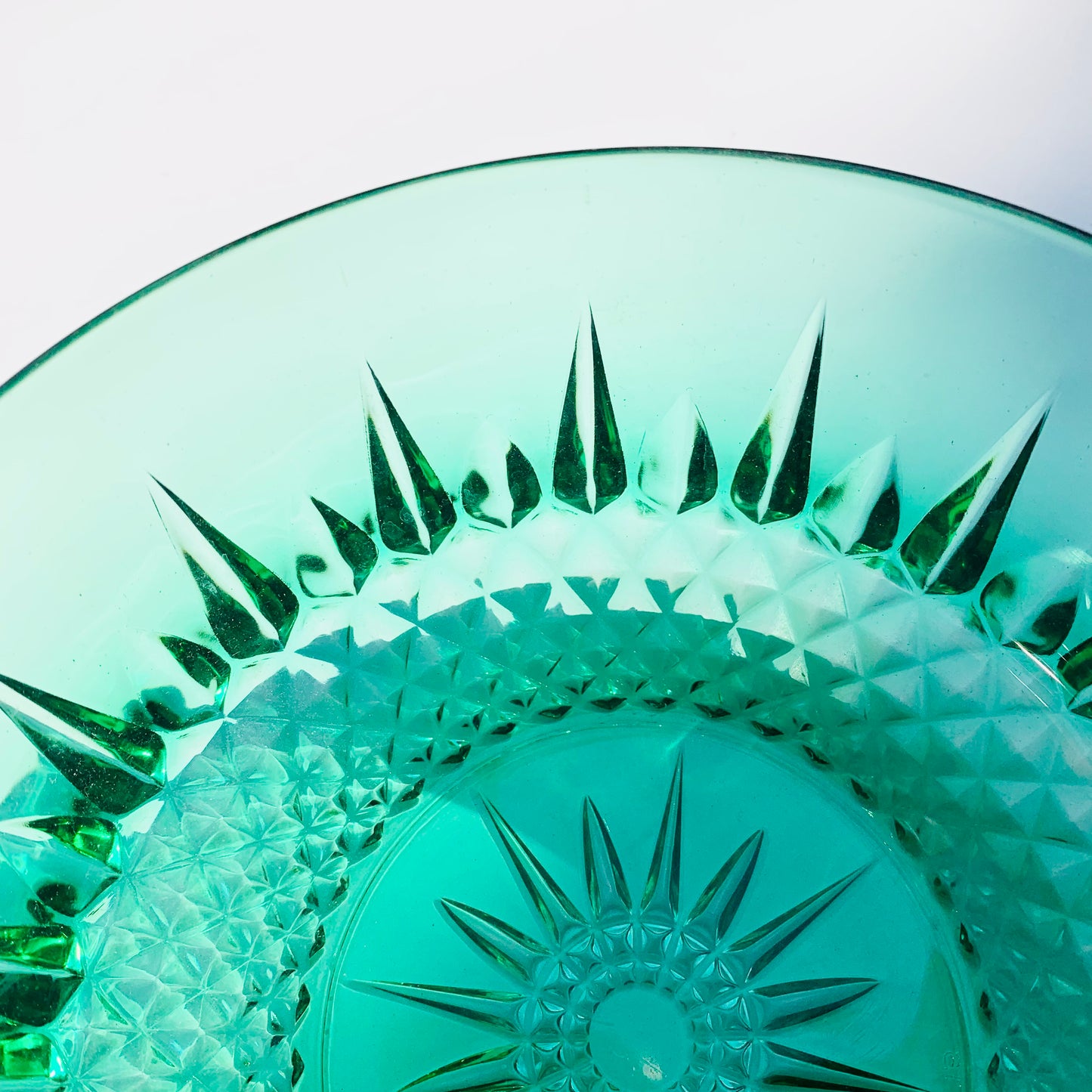 Midcentury Emerald Glass Bowl