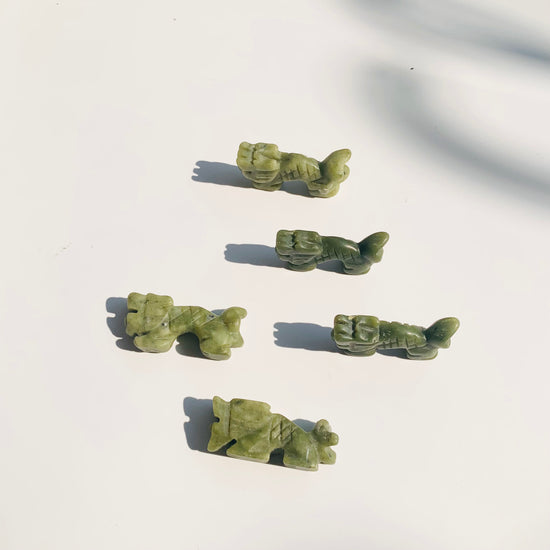 Jade Dragon Chopstick Rests