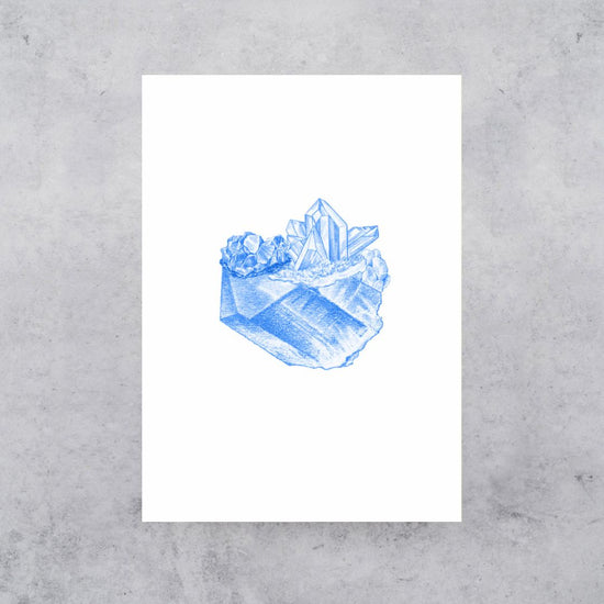 Gemstone In Blue - Greeting Card