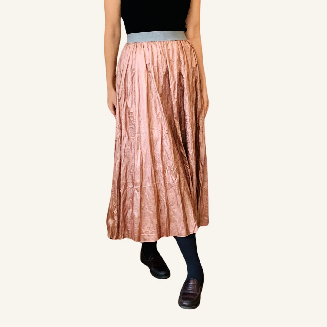 Copper Crinkle Skirt