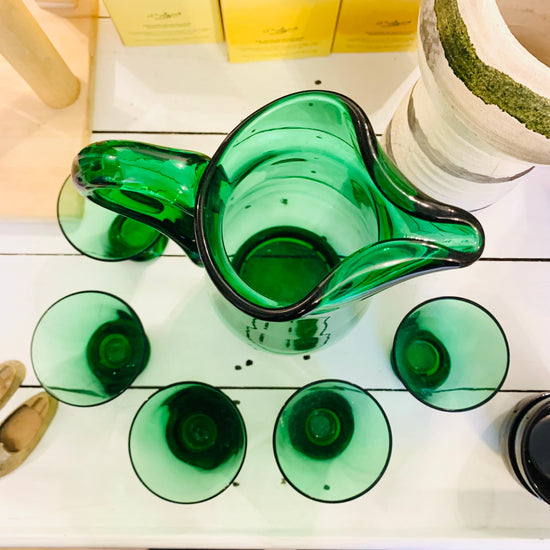 Emerald Decanter Set