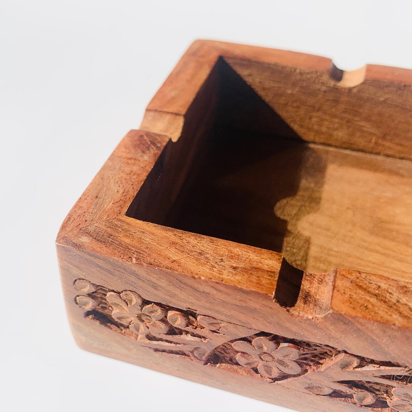 Carved Wooden Ash Tray