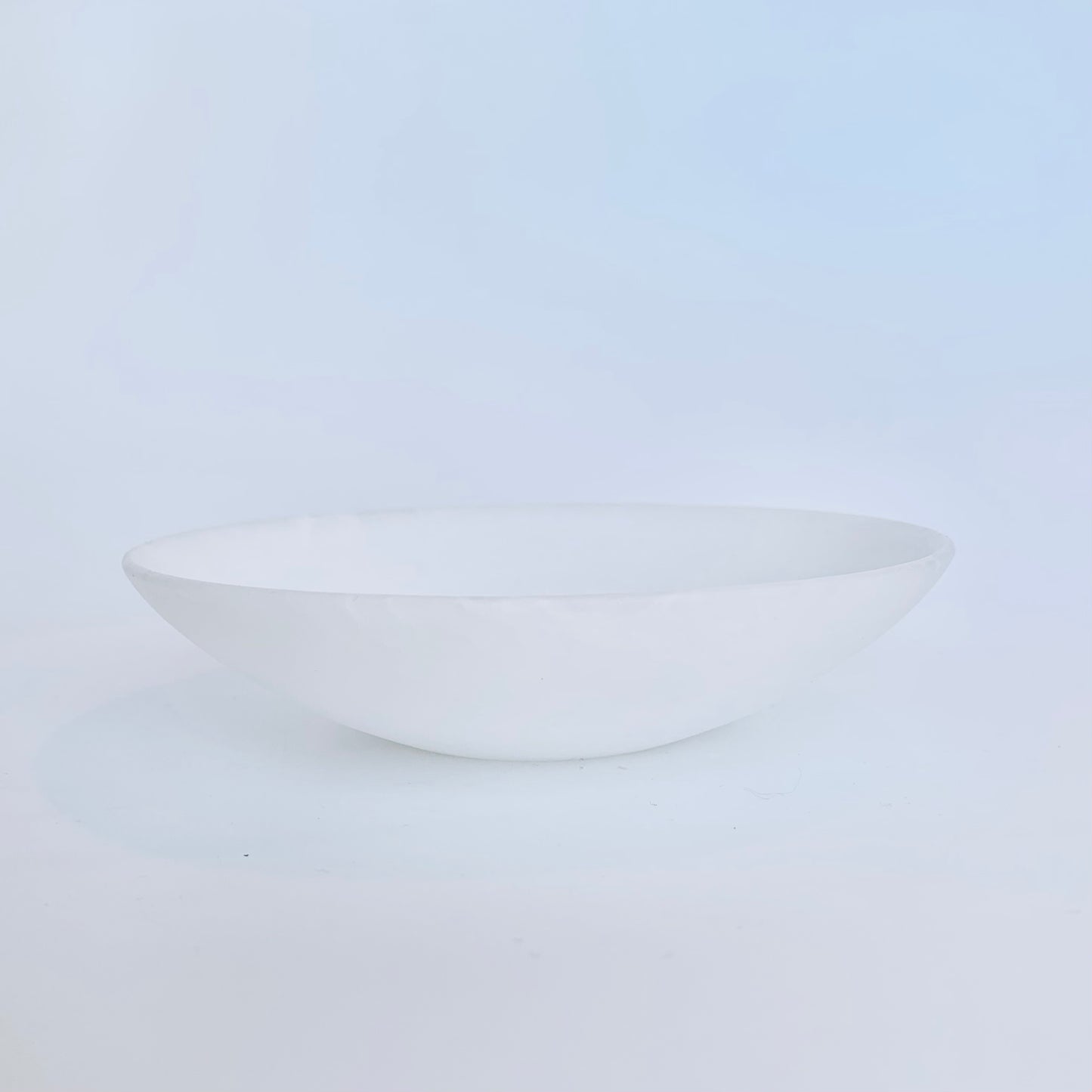 Paper White Alabaster Bowl