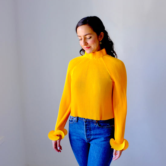 Canary Pleat Blouse