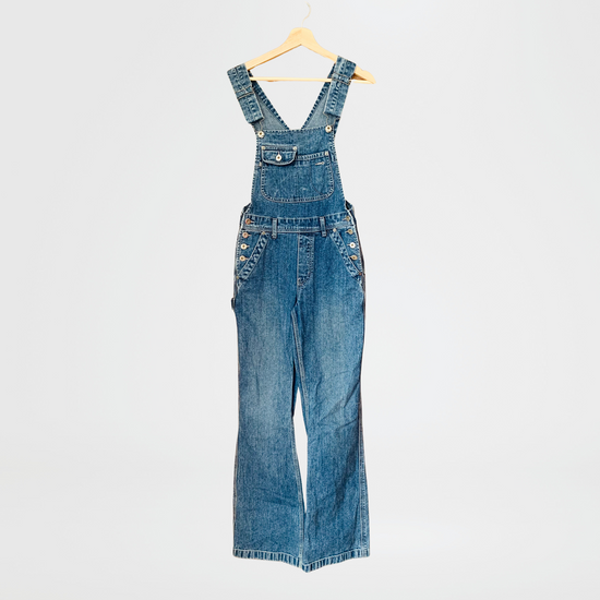 Silver Late 90’s Flared Overalls