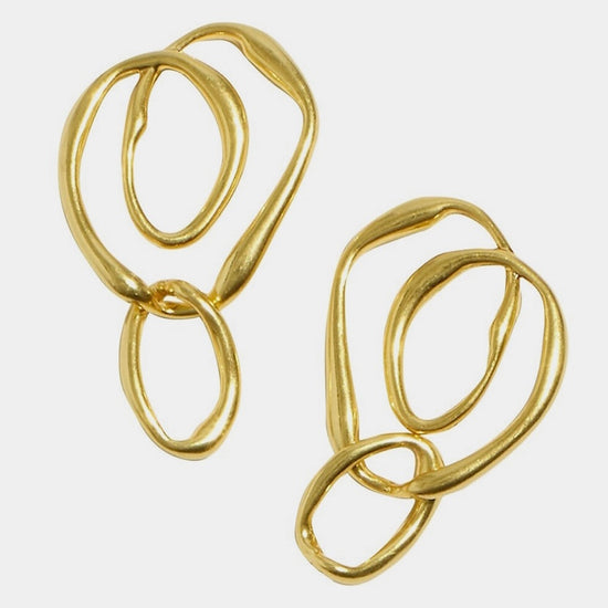 Abstract Heart Earring