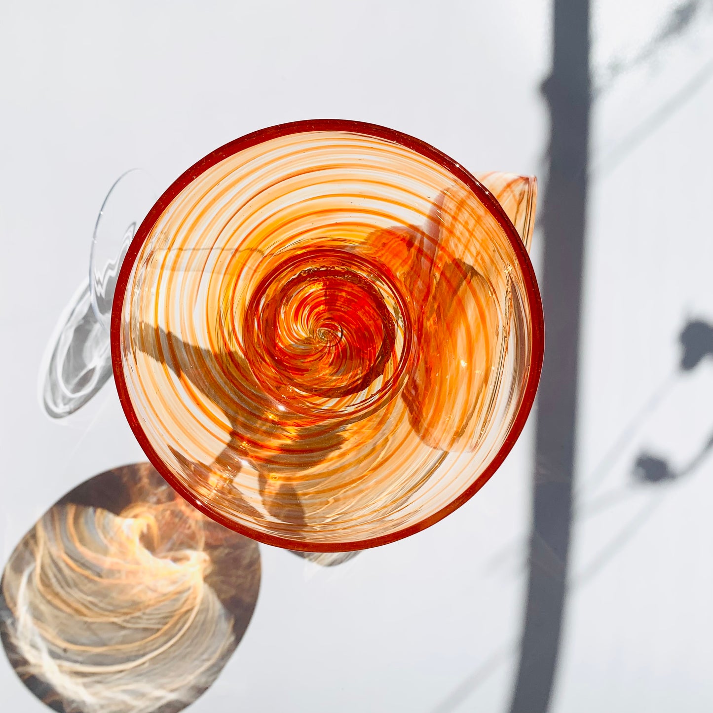 Pinã Colada Swirl Glass