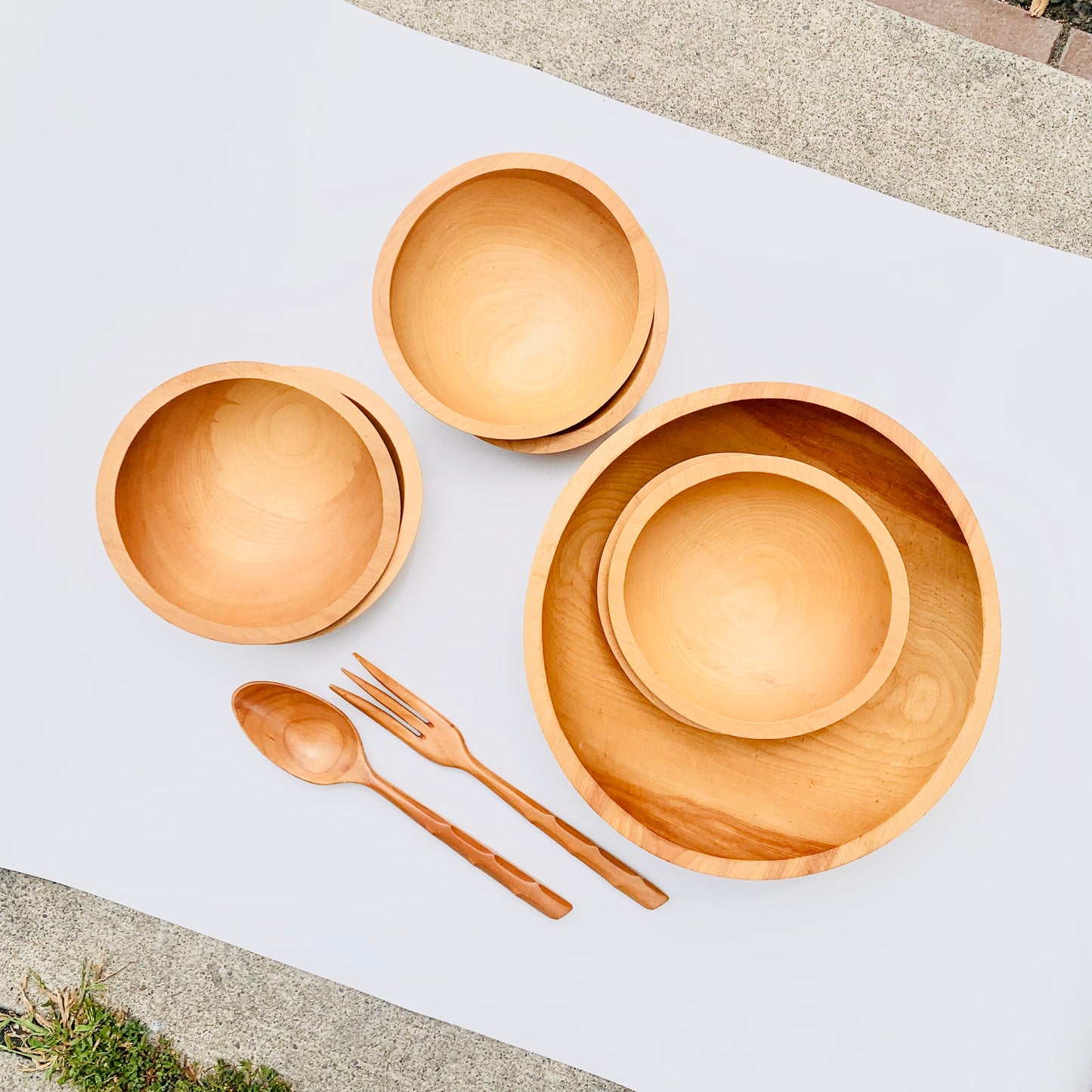 Teak Salad Set