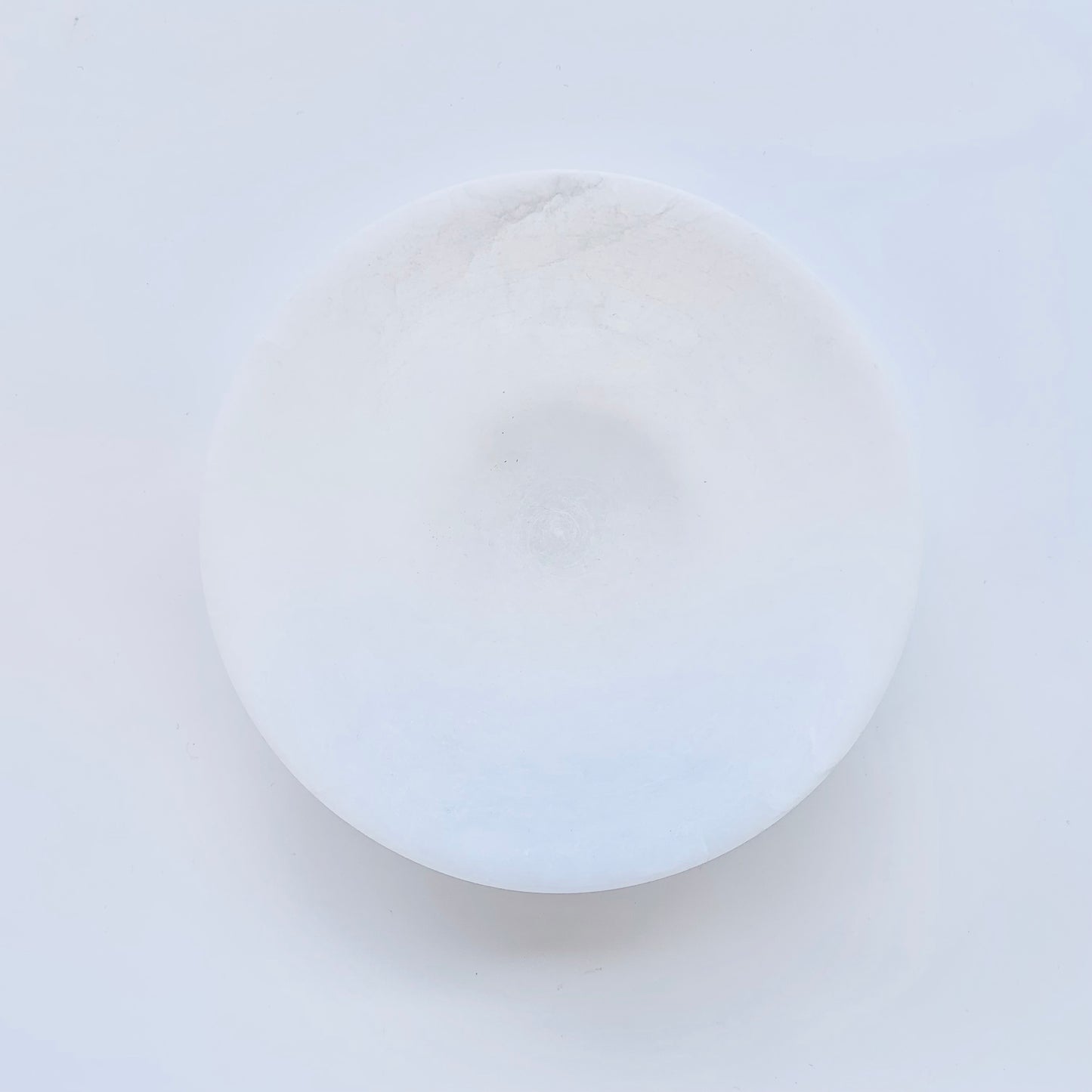 Paper White Alabaster Bowl