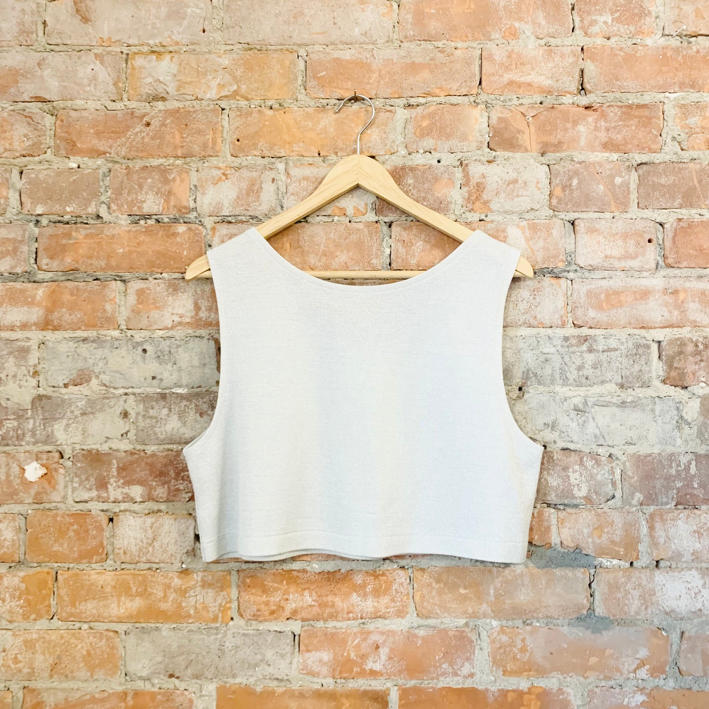 Oyster Shimmer Crop Top