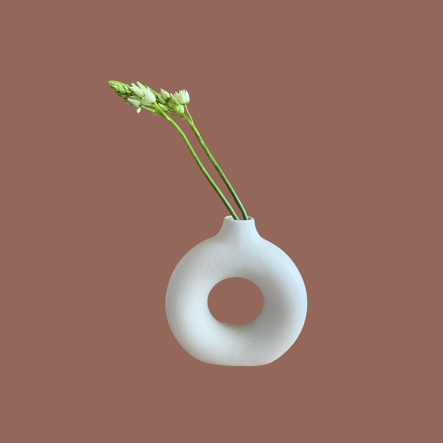 Textured Donut Vase