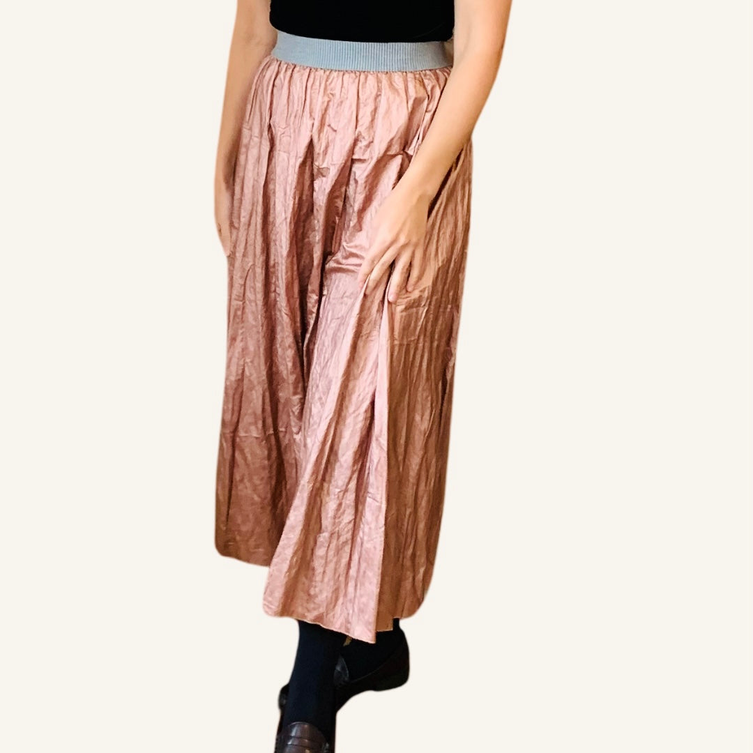 Copper Crinkle Skirt