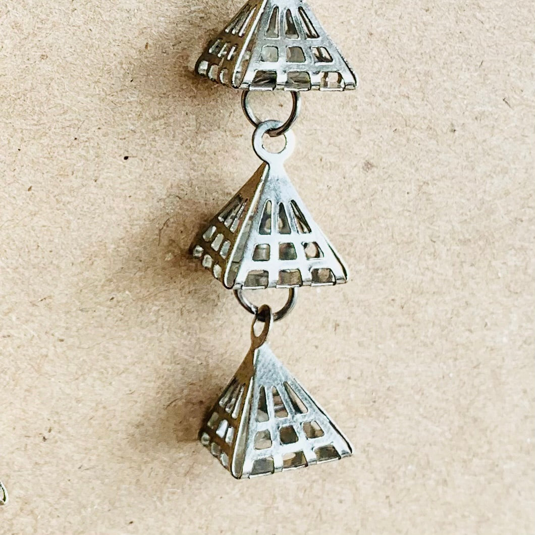 Pyramid Trio Earring