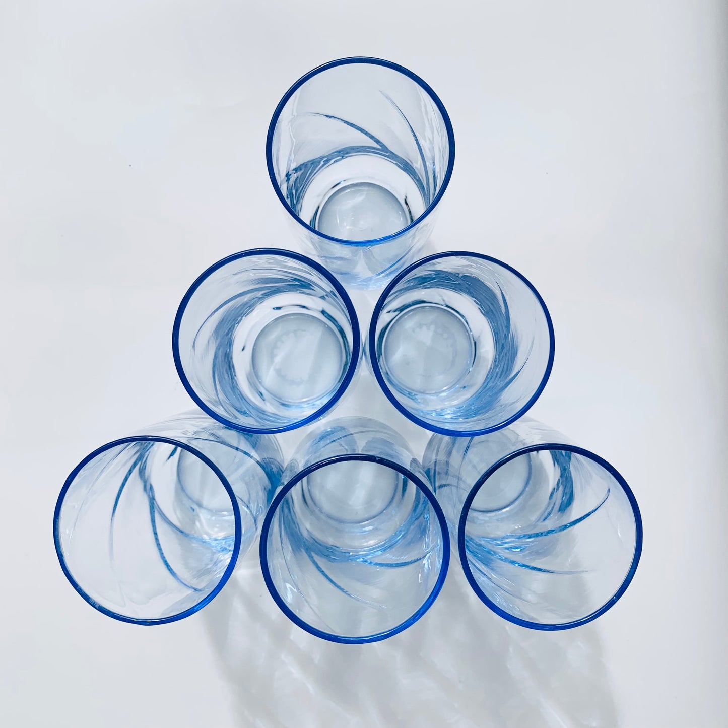 Periwinkle Swirl Glass