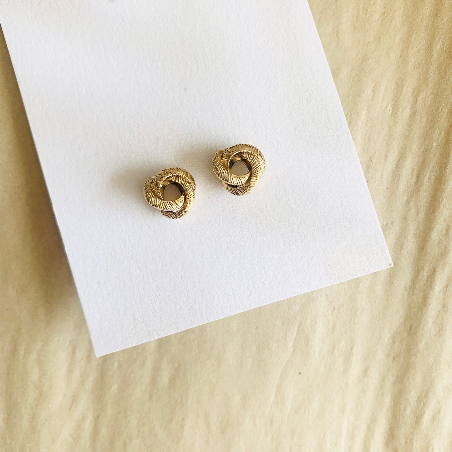 Textured Knot Earring