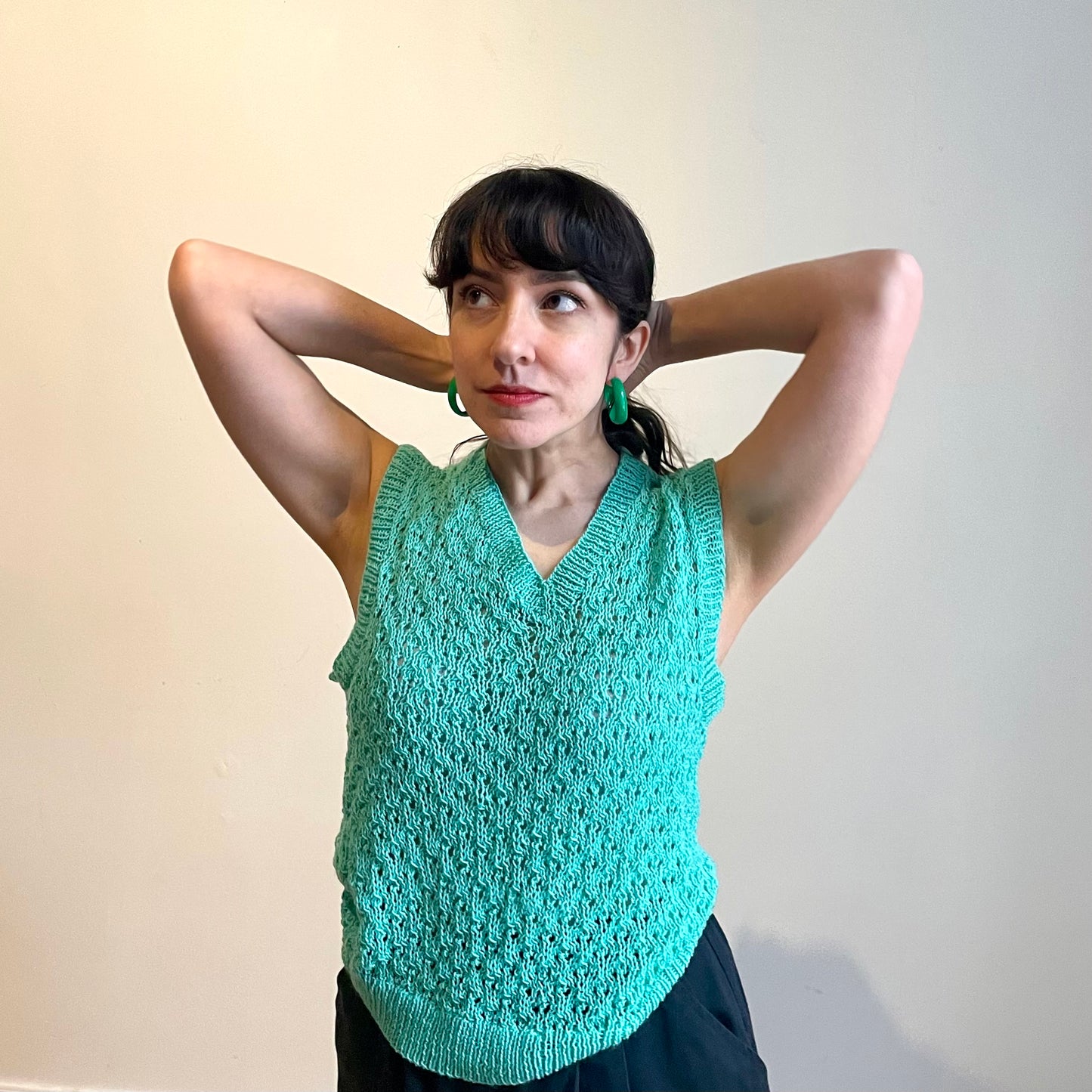 Jade Hand Crochet Vest