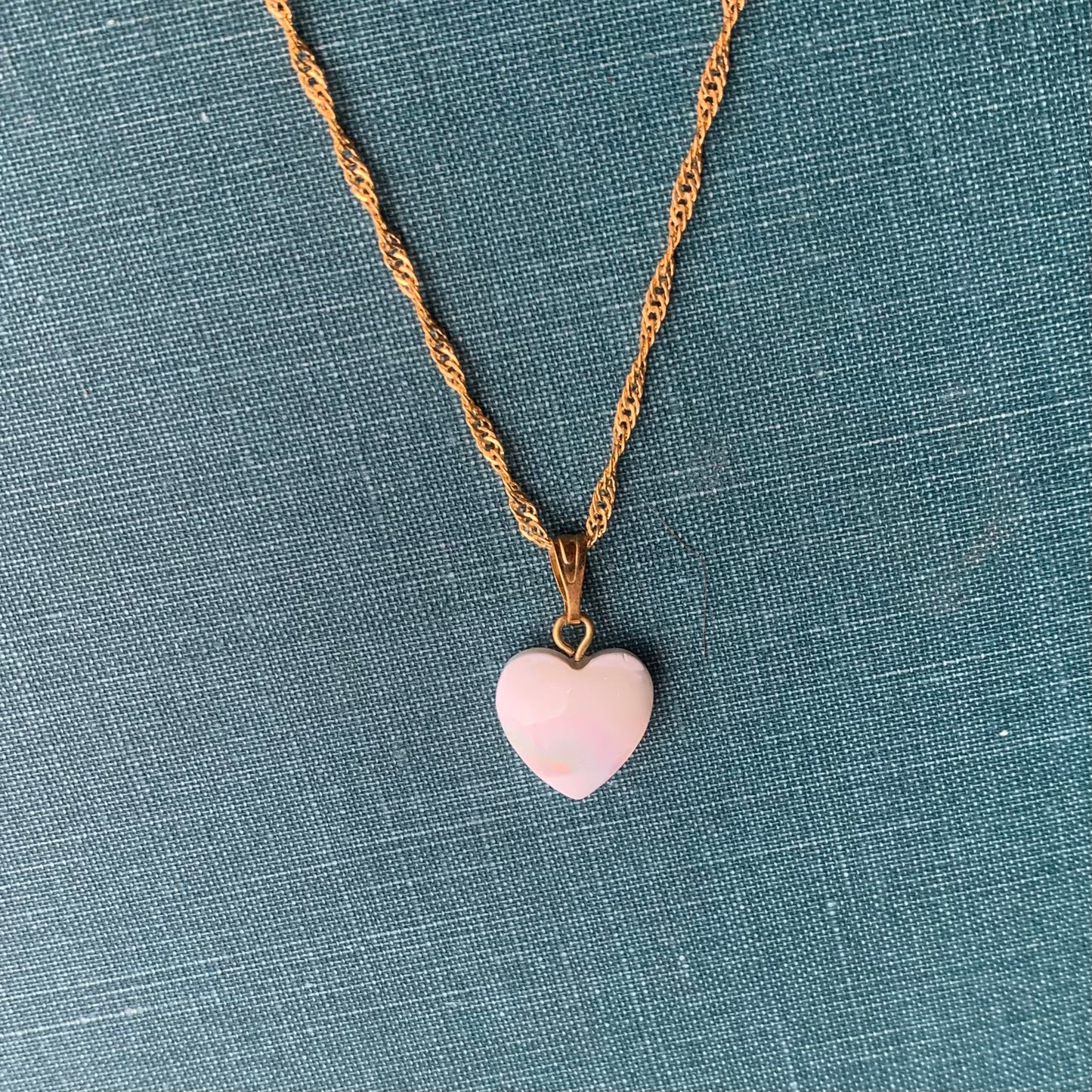 Mother of Pearl Heart Necklaces