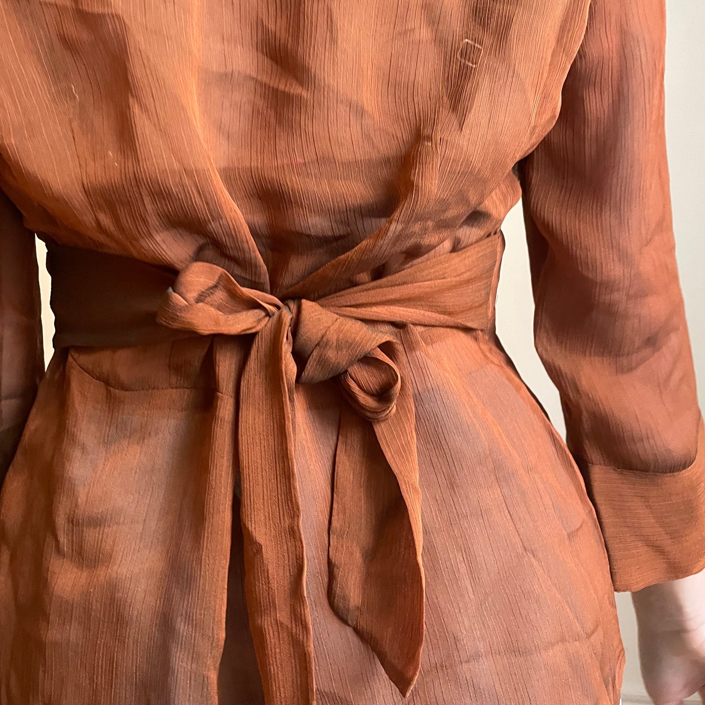 Sheer Copper Blouse