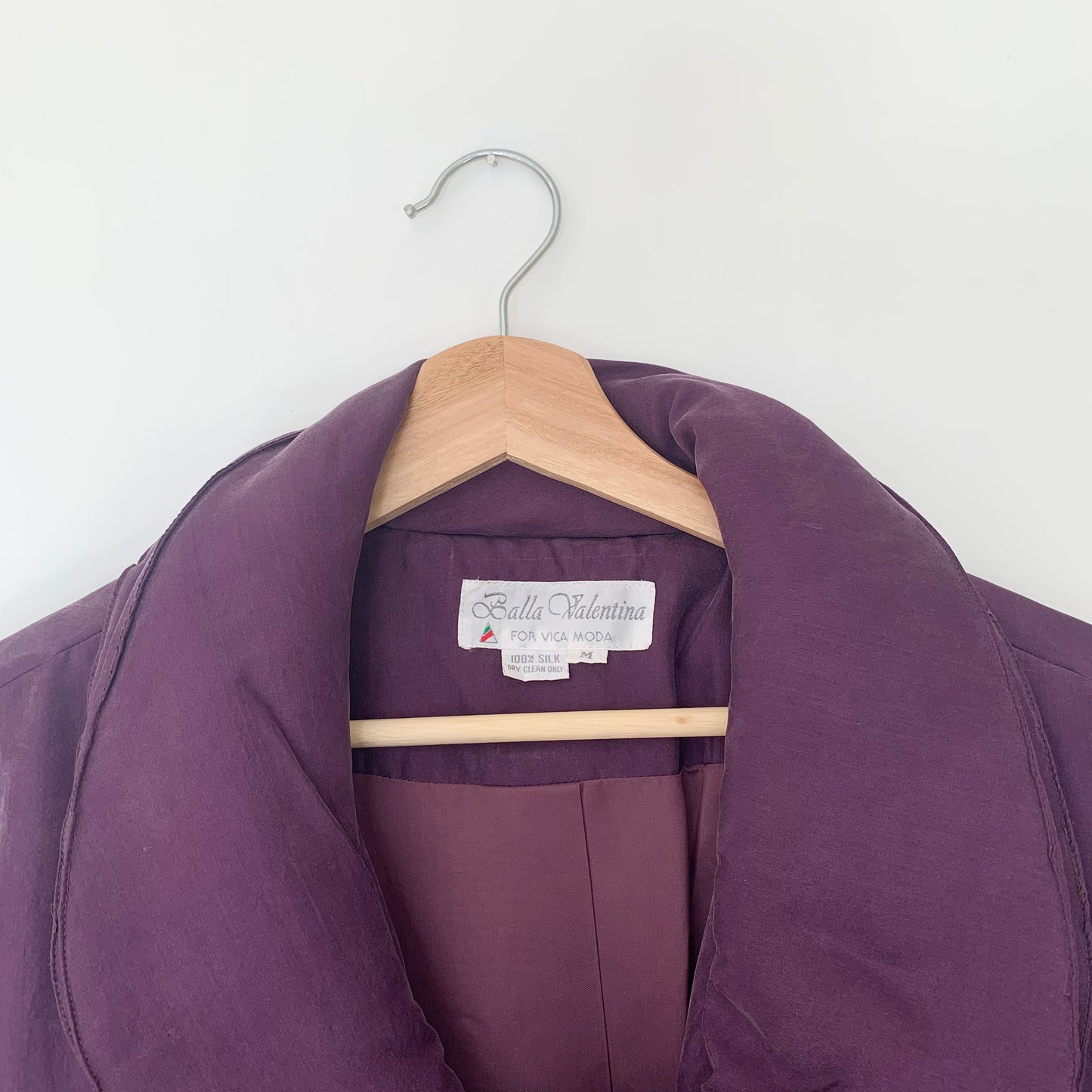 Violet Silk Puffer Jacket