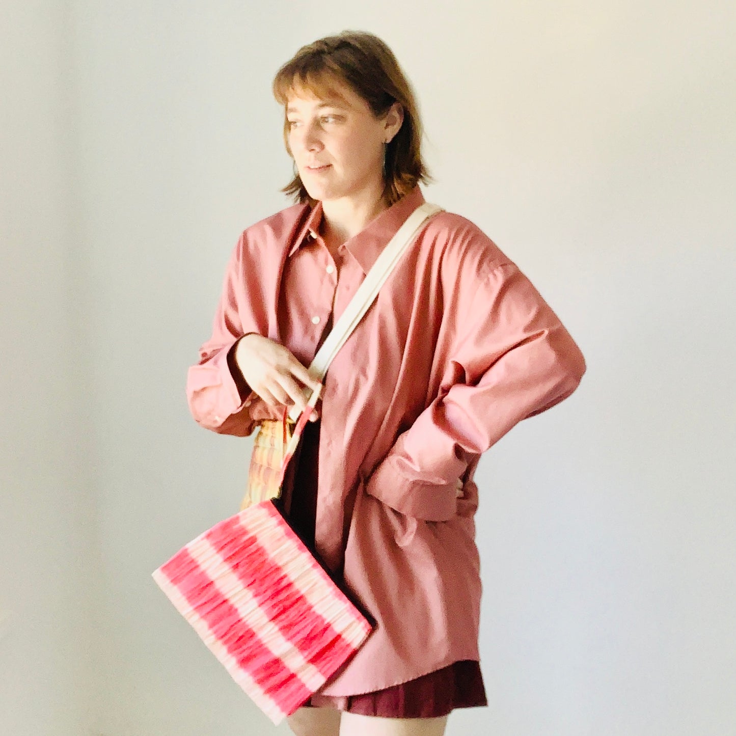 Terracotta Pink Button Up
