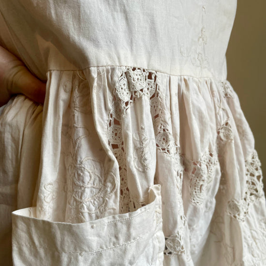Embroidered Smock Dress