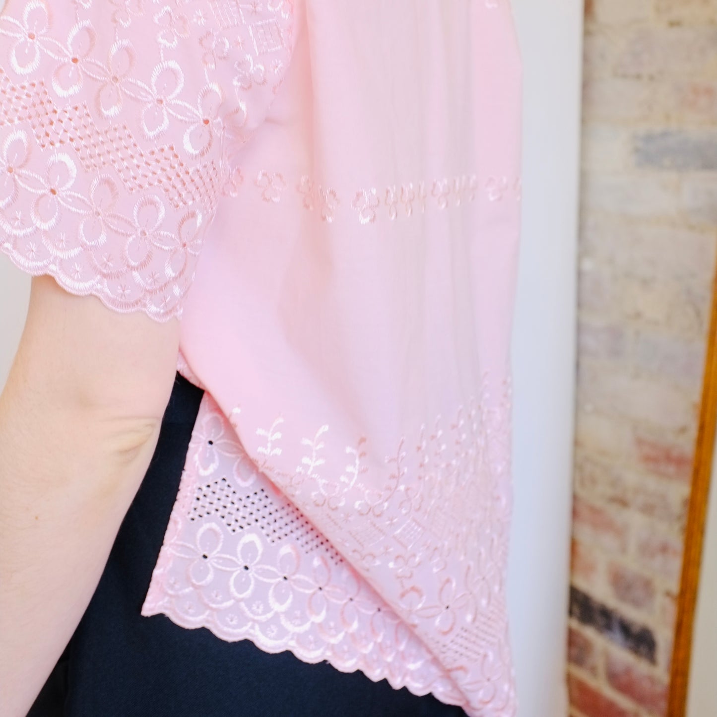 Bubblegum Embroidery Button Up