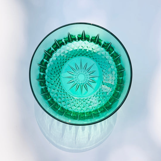 Midcentury Emerald Glass Bowl