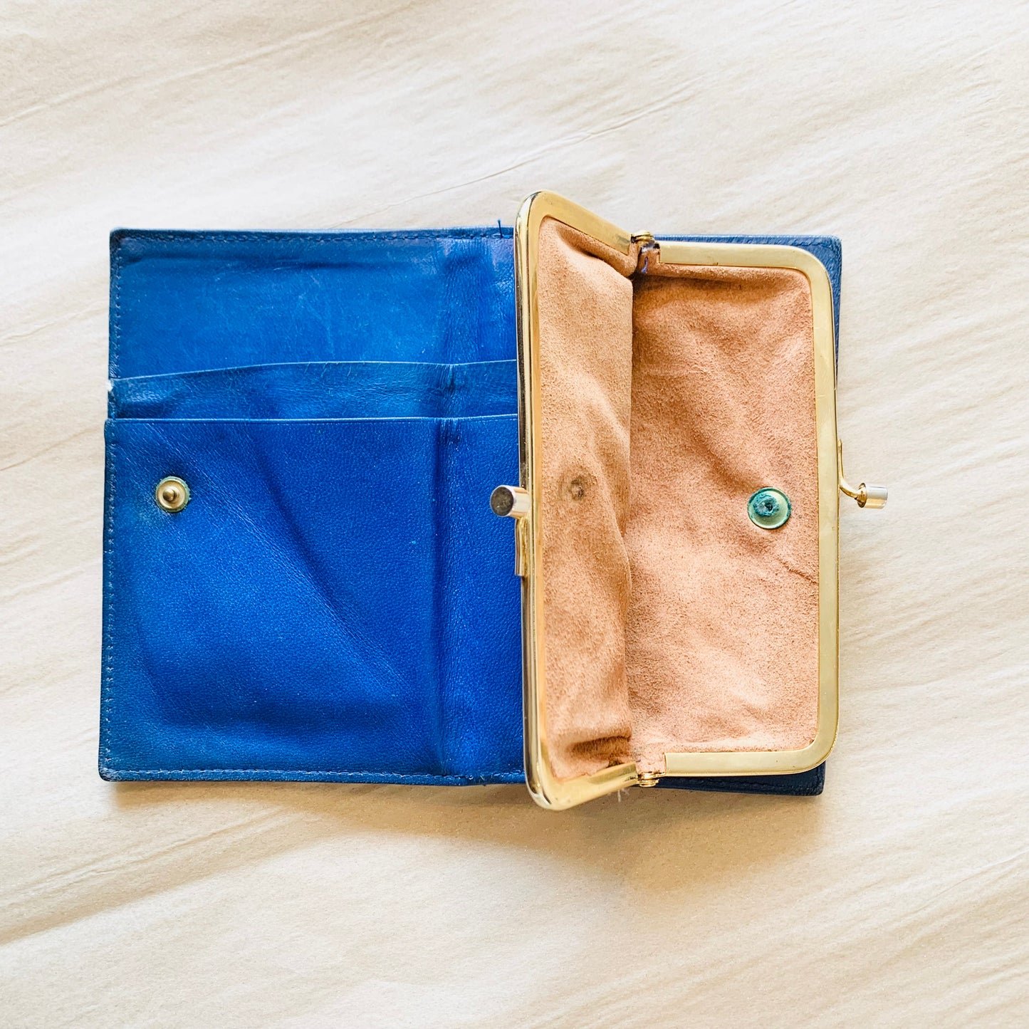 Cobalt Blue Leather Wallet