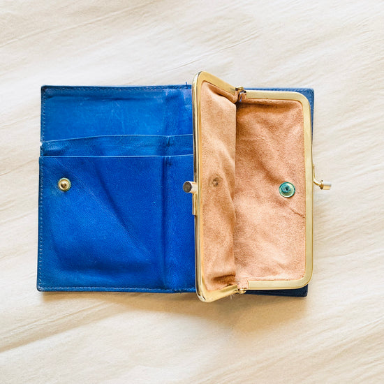 Cobalt Blue Leather Wallet