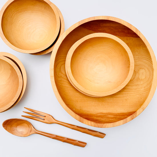 Teak Salad Set