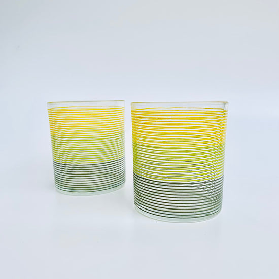 Stripe Lowball Glass