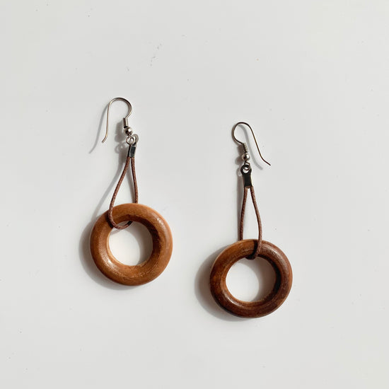 Wooden Toggle Earring