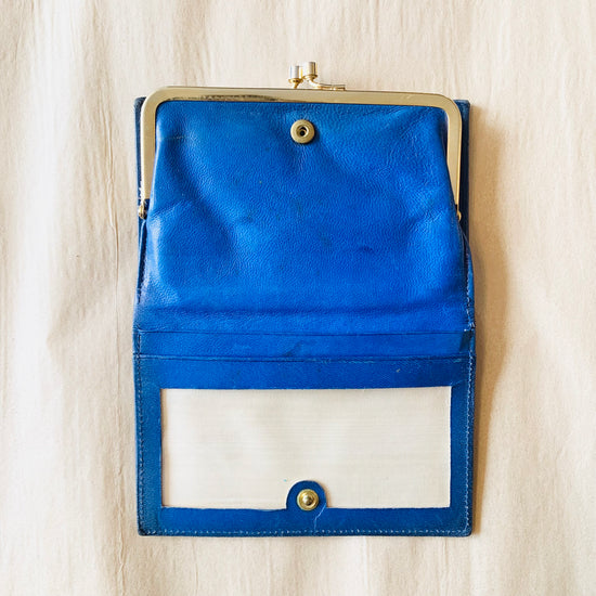 Cobalt Blue Leather Wallet