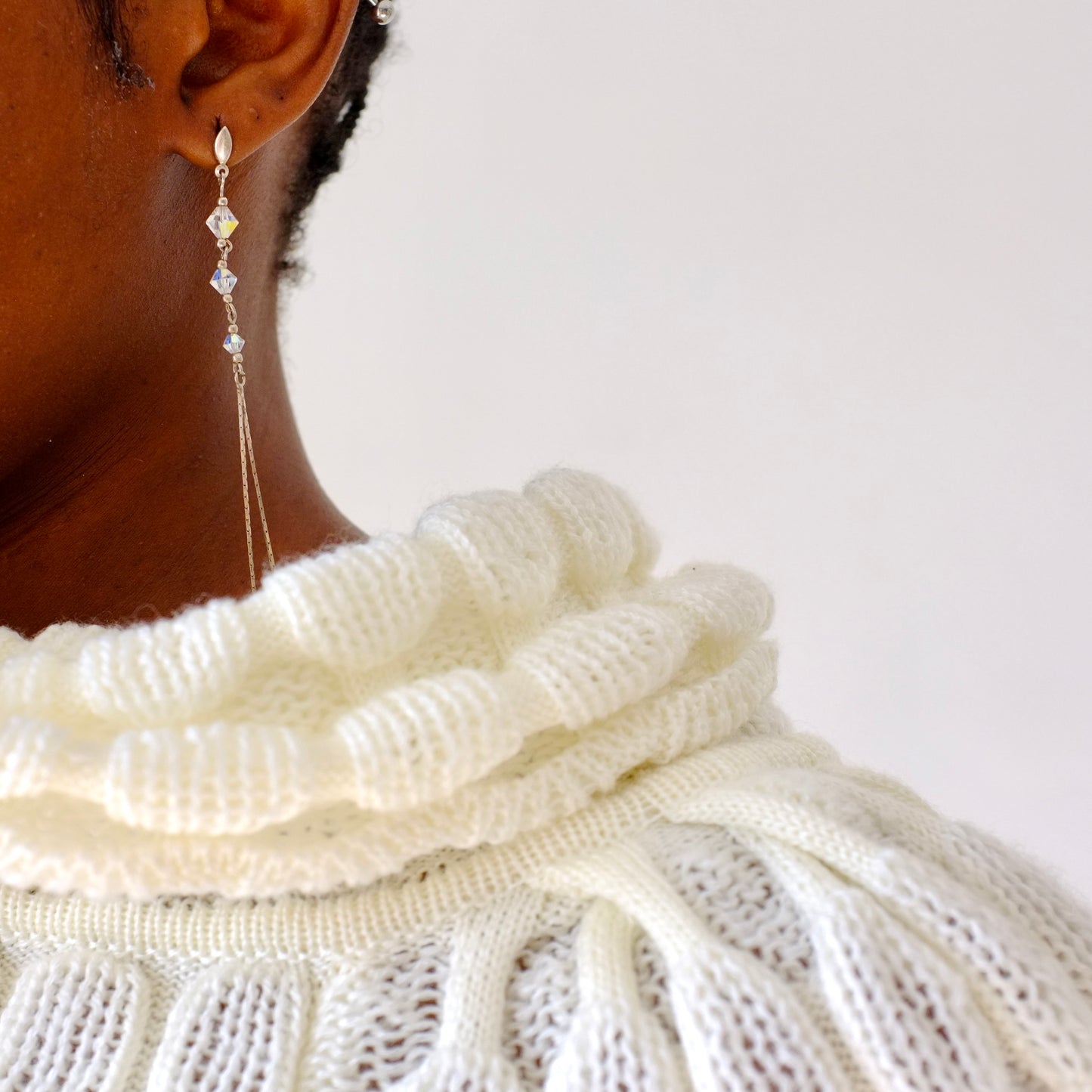 Cream Textured Sweater