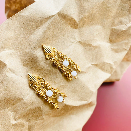 D'Orlan Gold Jelly Earring