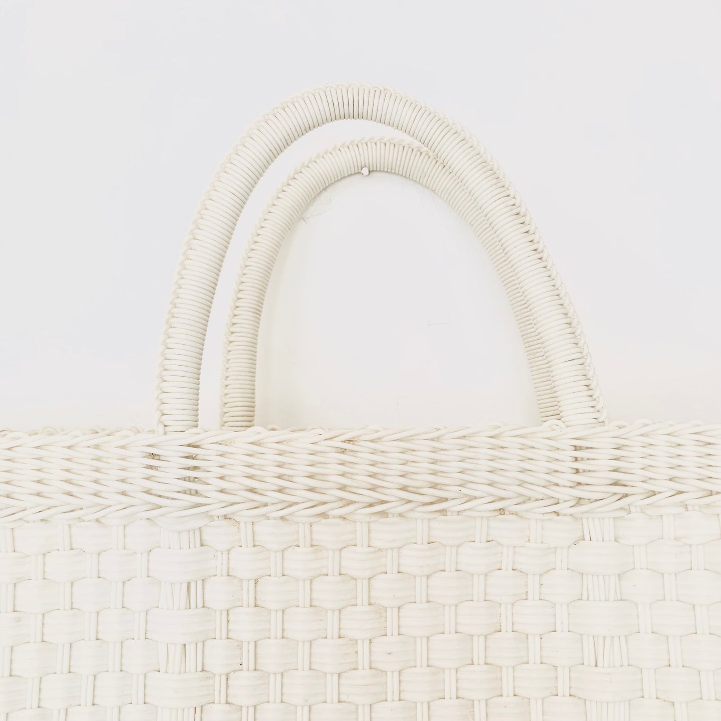 White Woven Market Bag