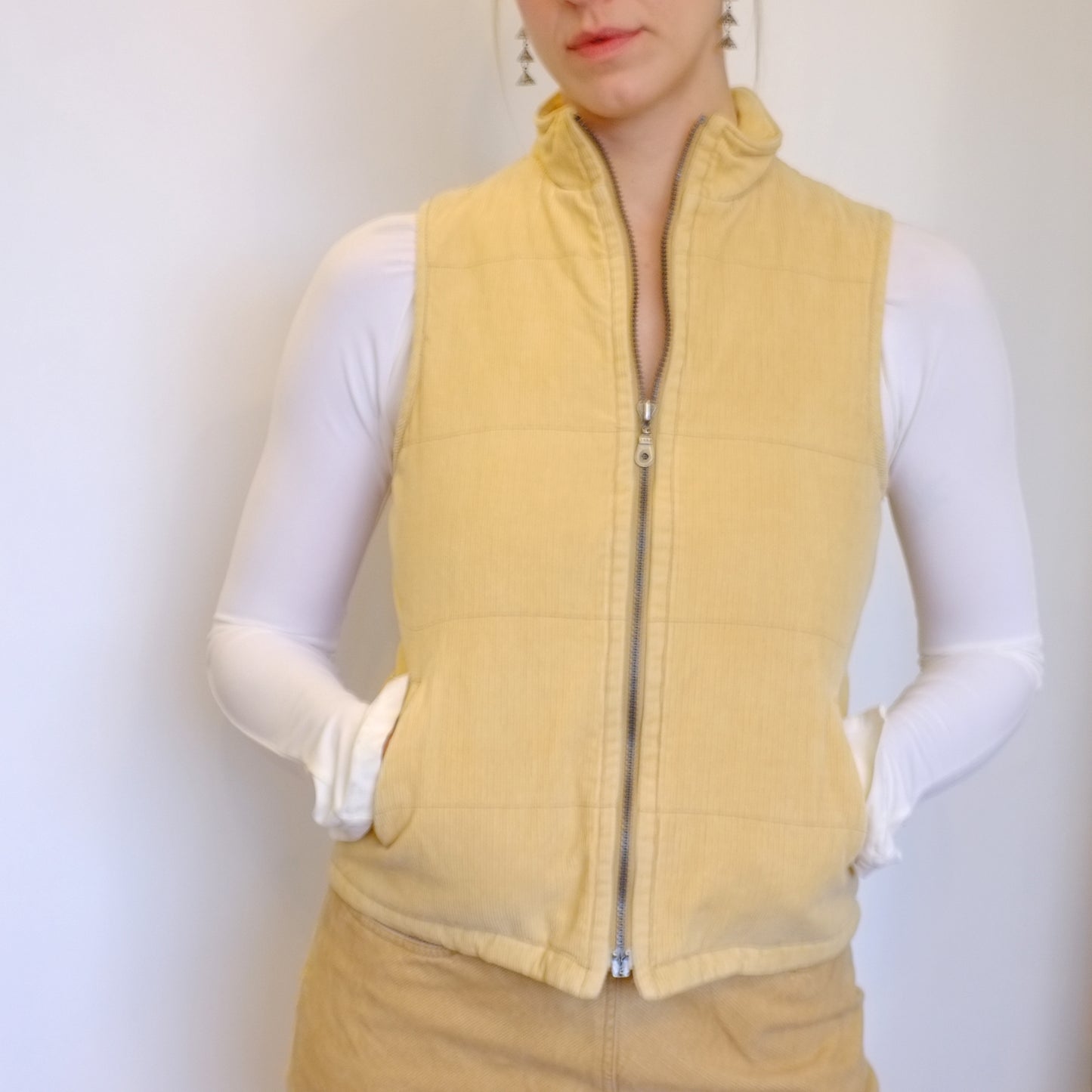 Corduroy Camel Vest