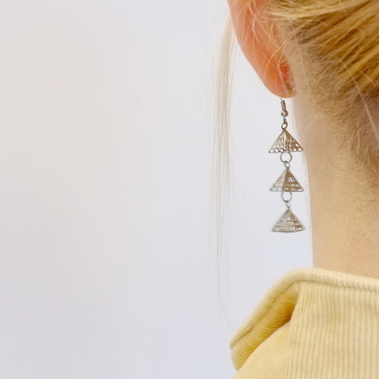 Pyramid Trio Earring