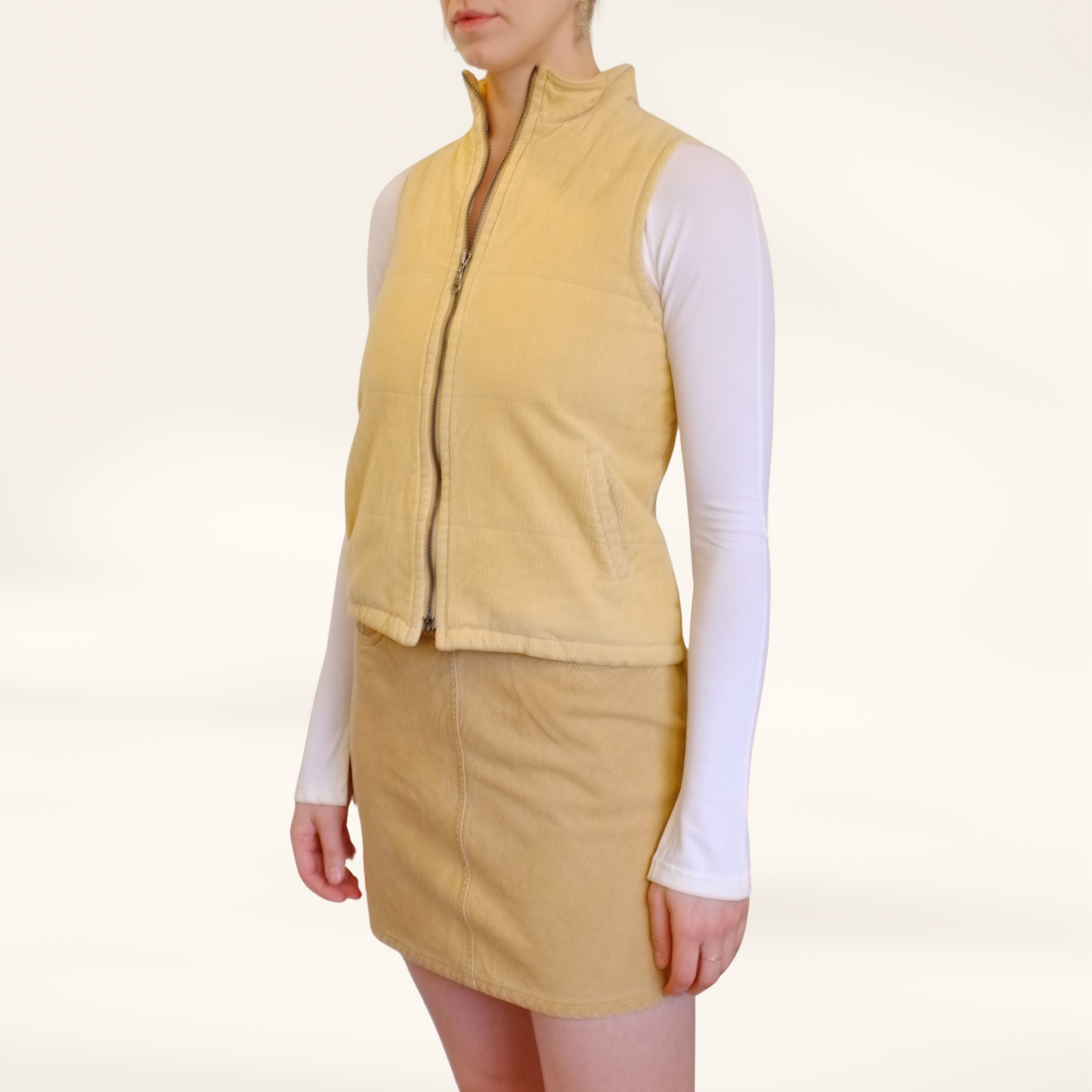 Corduroy Camel Vest