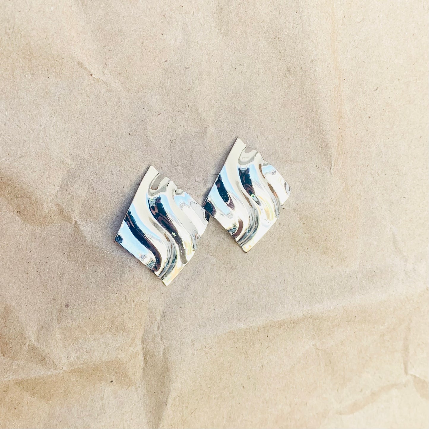 Silver Wave Earring