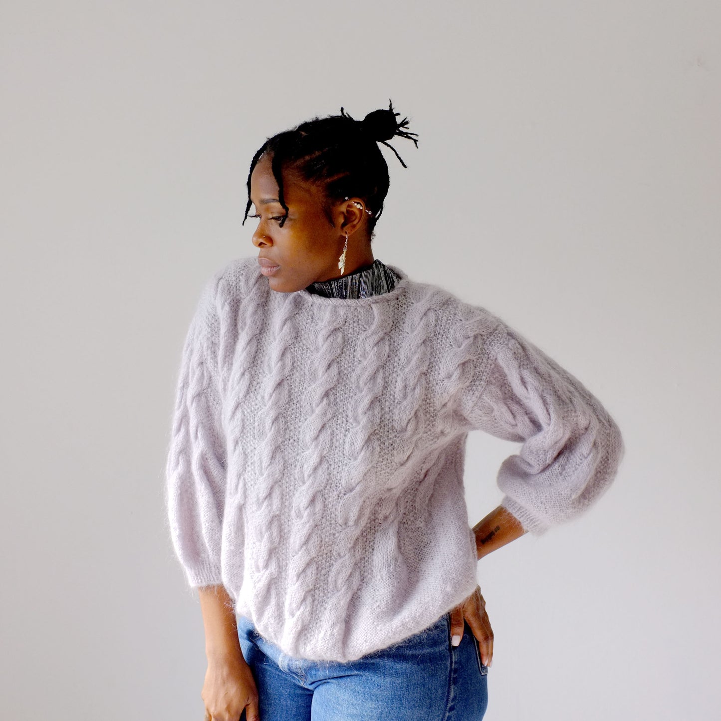 Grey's Ghost Hand Knit Sweater