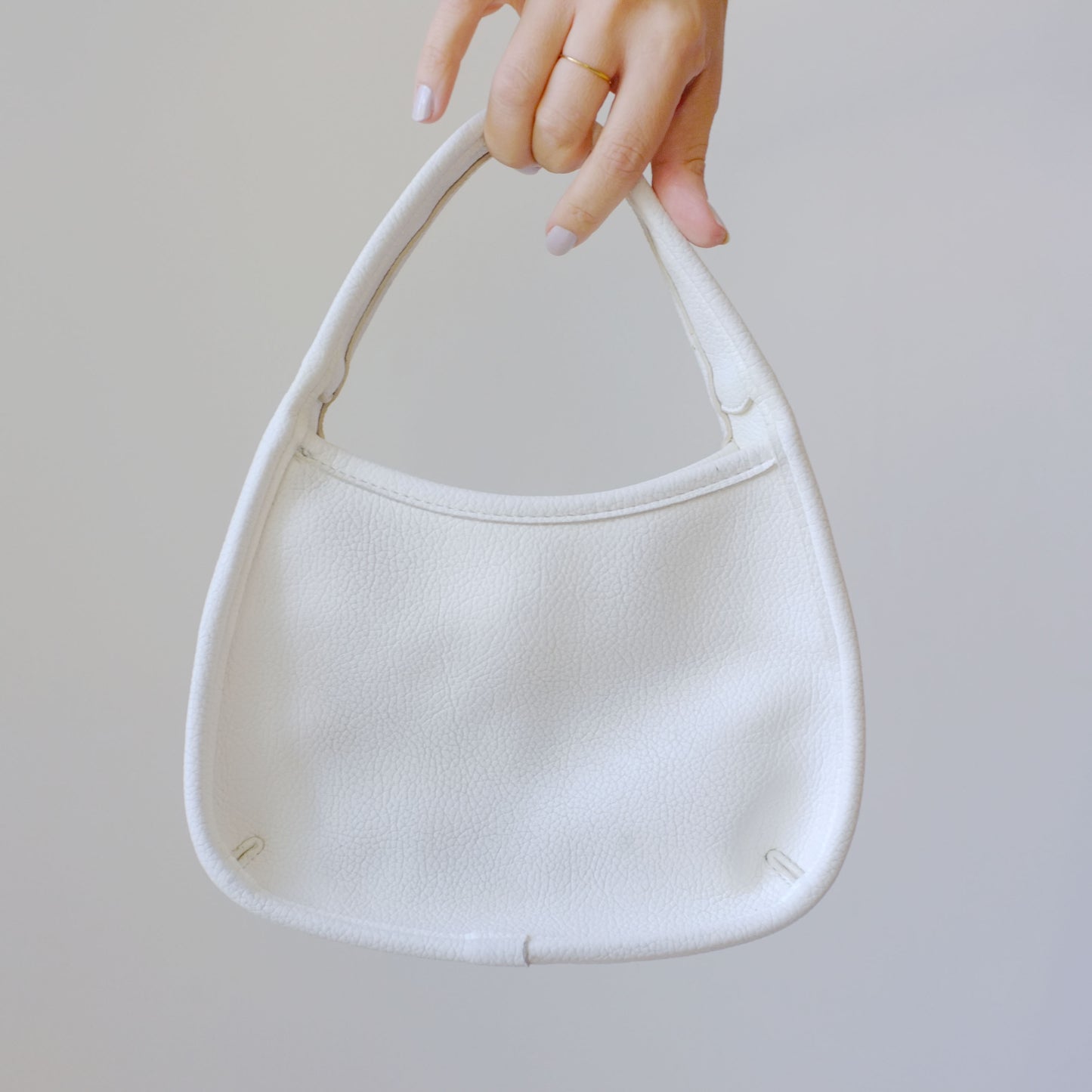 White Leather Handbag