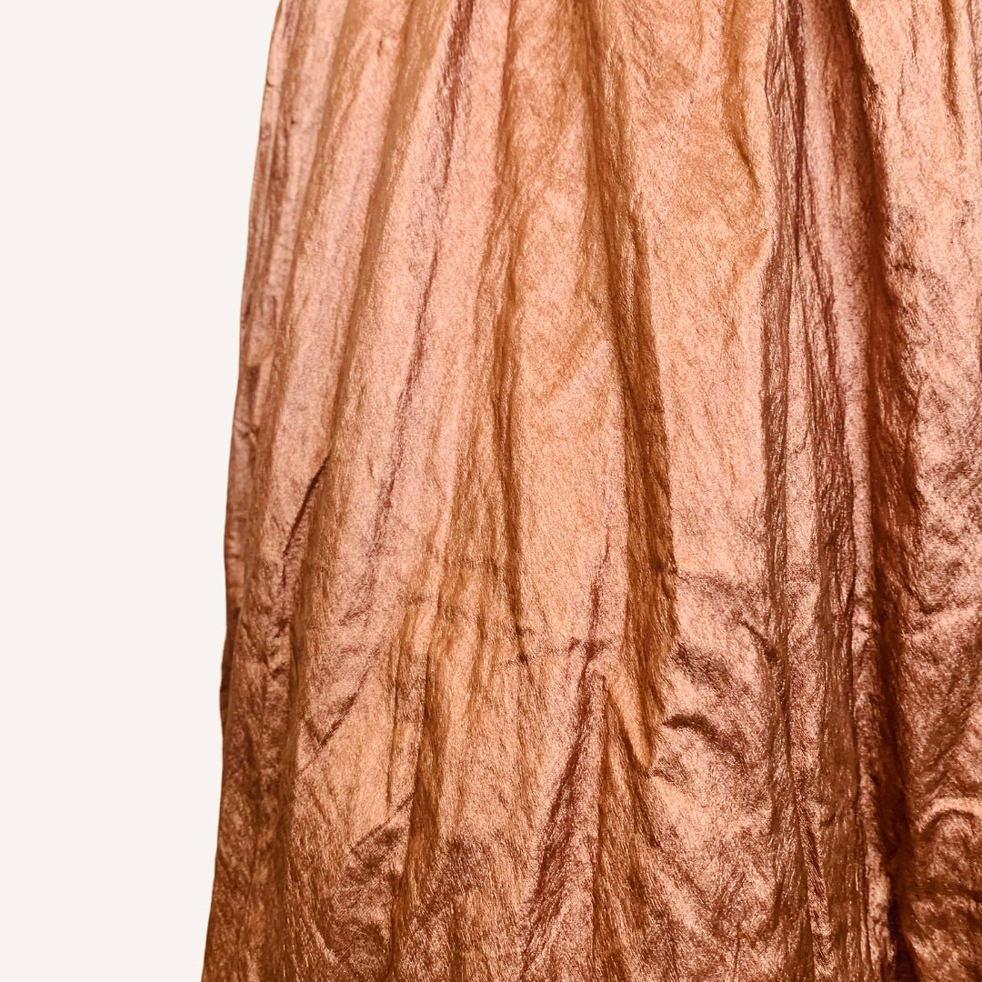 Copper Crinkle Skirt