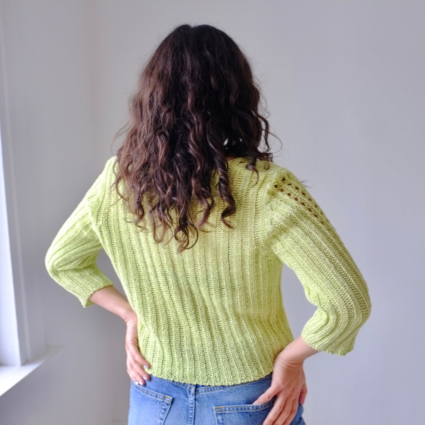 Fresh Green Spring Sweater