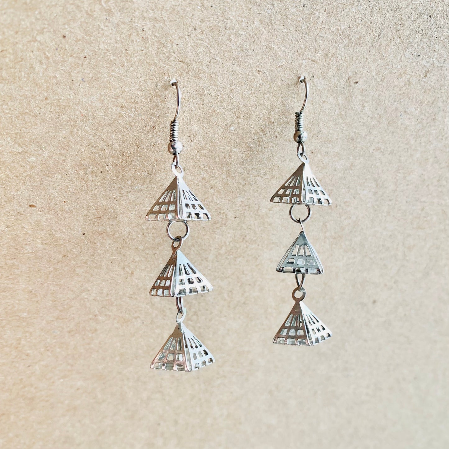 Pyramid Trio Earring