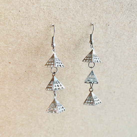 Pyramid Trio Earring