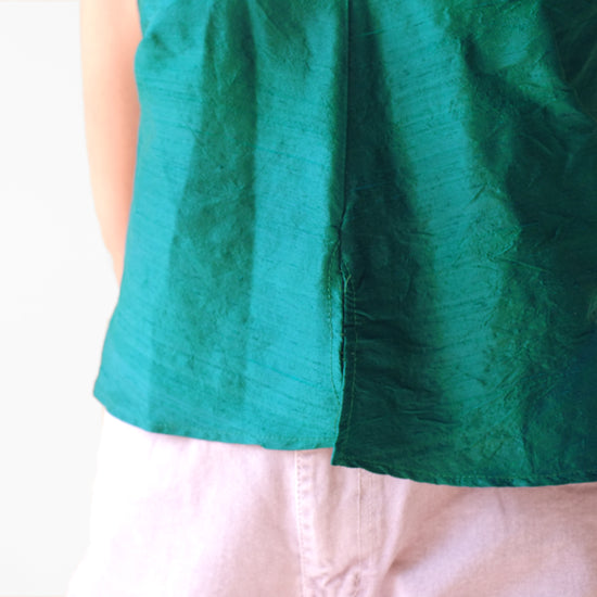 Emerald Silk Top