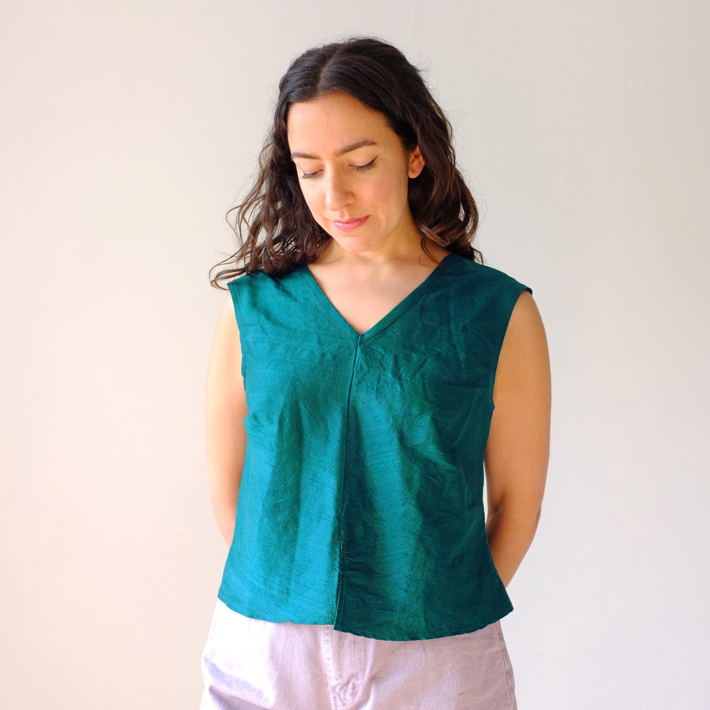 Emerald Silk Top